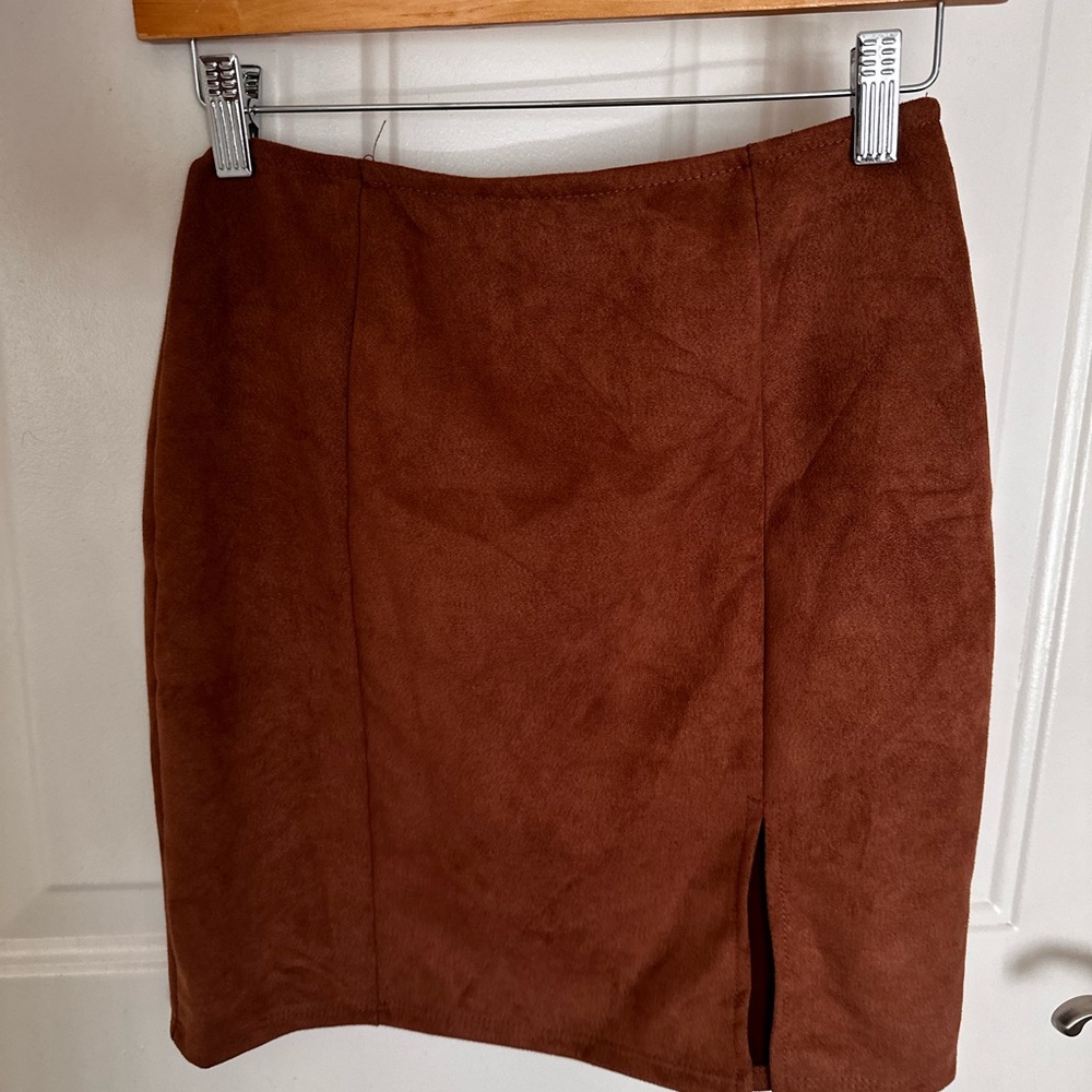 Windsor Rich Brown Midi Skirt